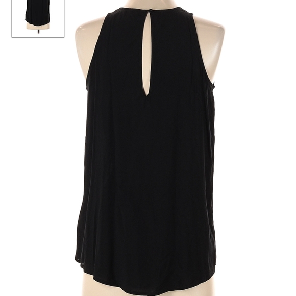 NWT XXL Old Navy Black Relaxed High-Neck Slub-Weave Sleeveless Top - Picture 3 of 3